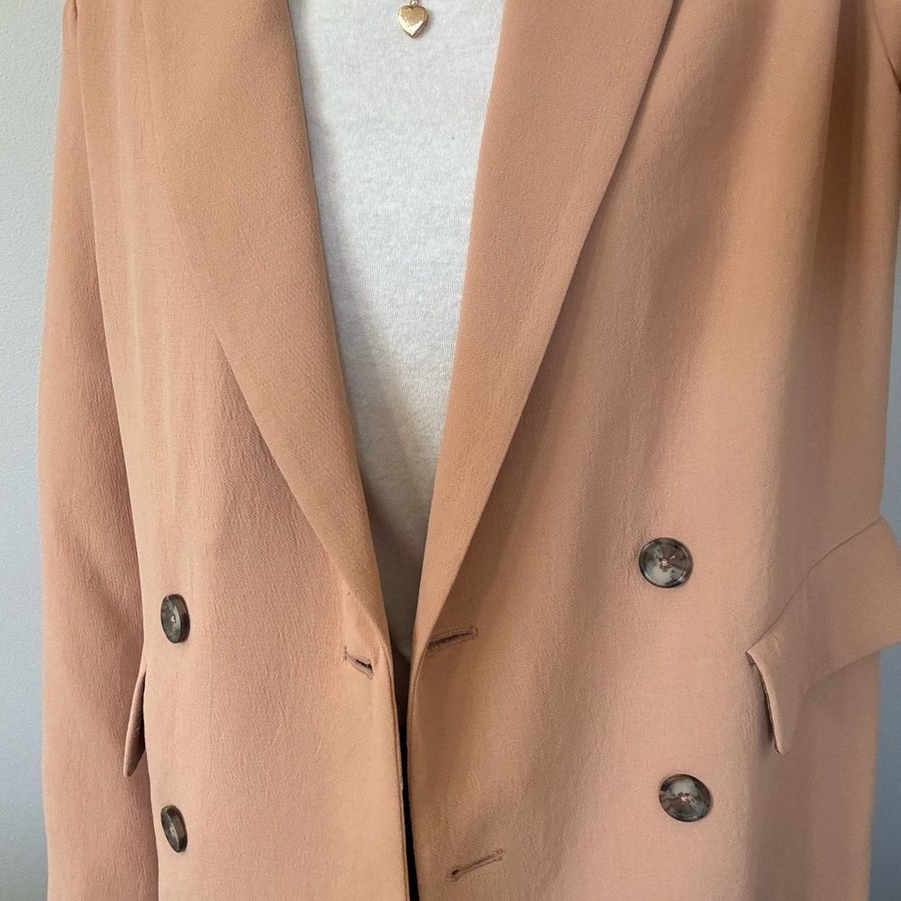 Aritzia Wilfred Cherrelle Blazer in Peach XXS